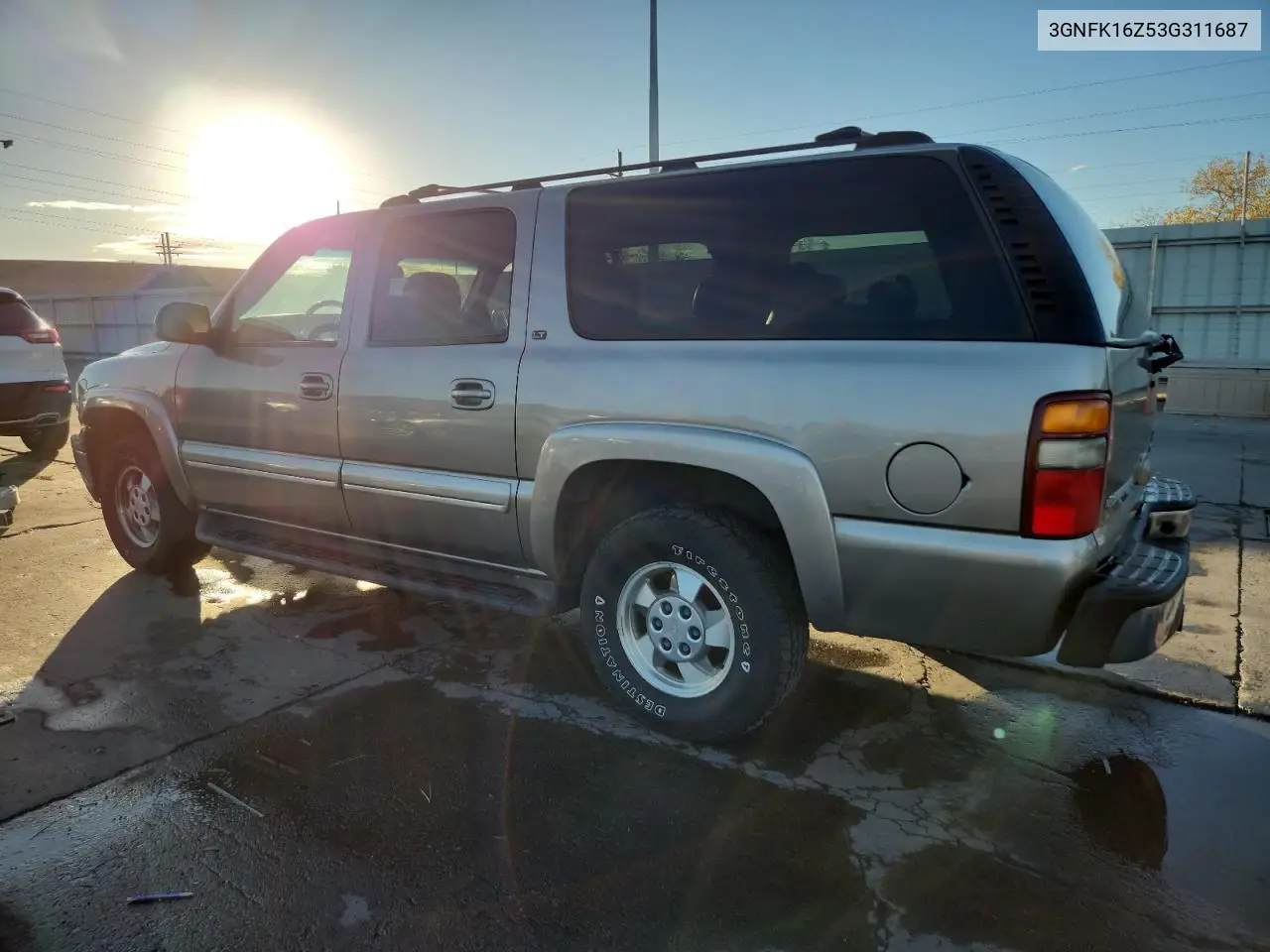 3GNFK16Z53G311687 2003 Chevrolet Suburban K1500