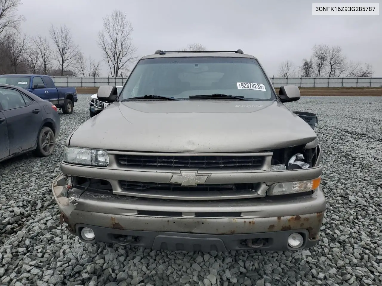 3GNFK16Z93G285787 2003 Chevrolet Suburban K1500
