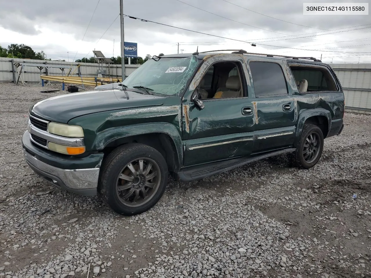 2004 Chevrolet Suburban C1500 VIN: 3GNEC16Z14G115580 Lot: 54603094