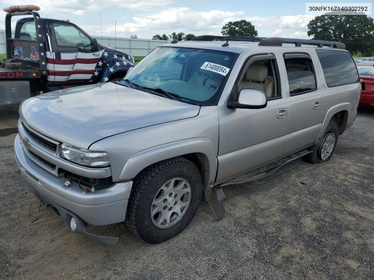 2004 Chevrolet Suburban K1500 VIN: 3GNFK16Z14G302292 Lot: 61400094