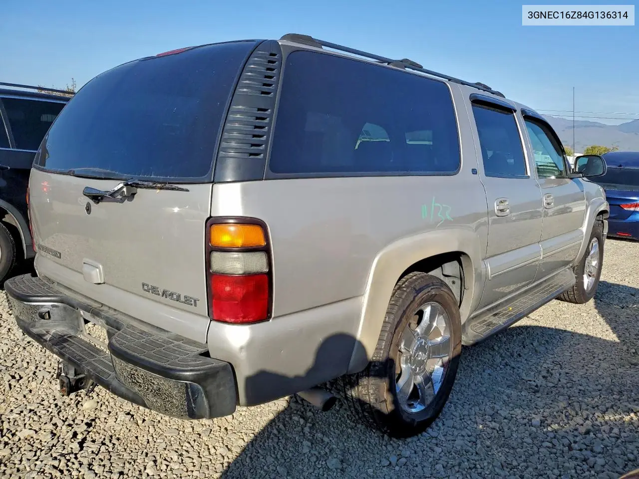 3GNEC16Z84G136314 2004 Chevrolet Suburban C1500