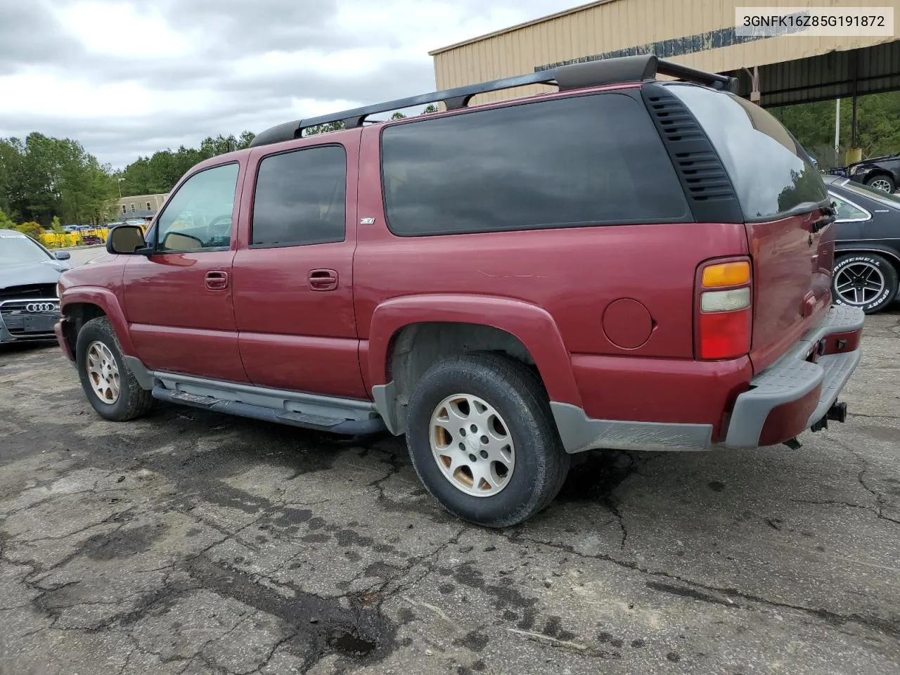 3GNFK16Z85G191872 2005 Chevrolet Suburban K1500