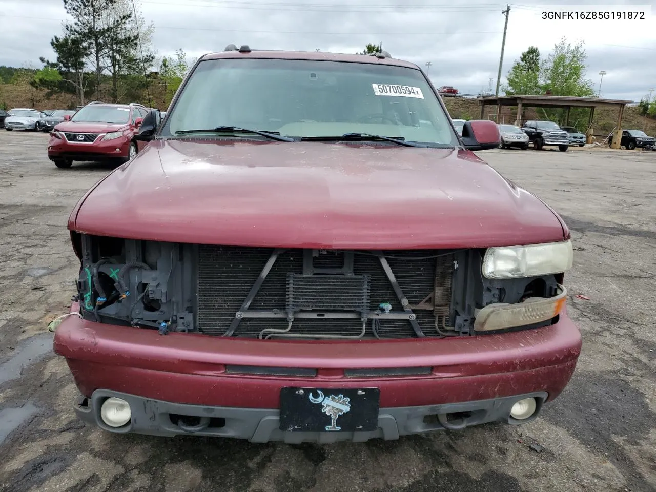 2005 Chevrolet Suburban K1500 VIN: 3GNFK16Z85G191872 Lot: 50700594