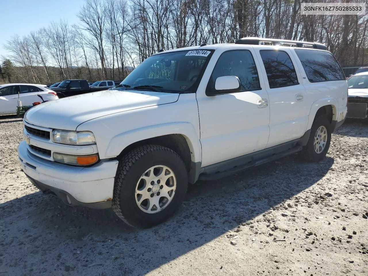 2005 Chevrolet Suburban K1500 VIN: 3GNFK16Z75G285533 Lot: 51796744