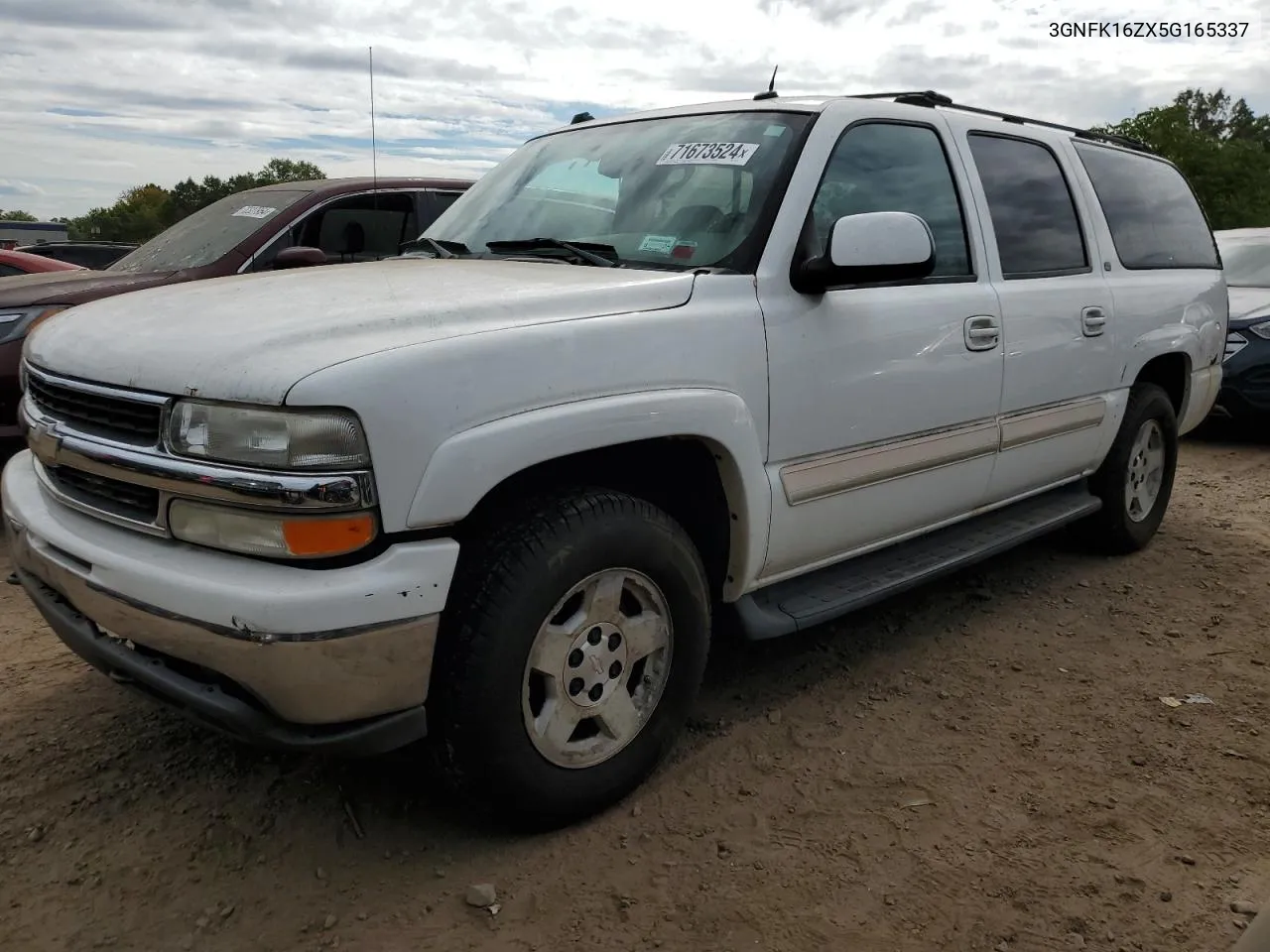 2005 Chevrolet Suburban K1500 VIN: 3GNFK16ZX5G165337 Lot: 71673524