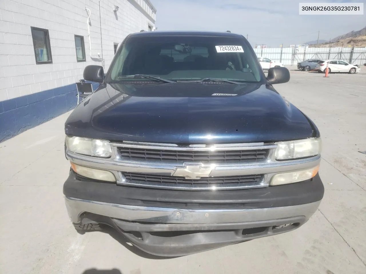 2005 Chevrolet Suburban K2500 VIN: 3GNGK26G35G230781 Lot: 72432834