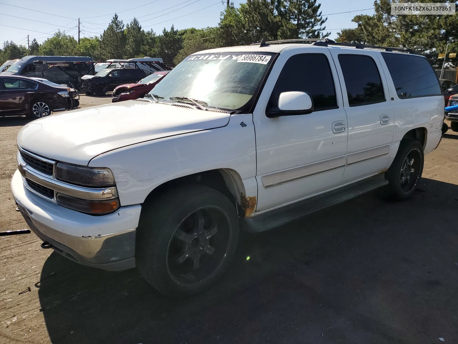 2006 Chevrolet Suburban K1500 VIN: 1GNFK16ZX6J137361 Lot: 58986784