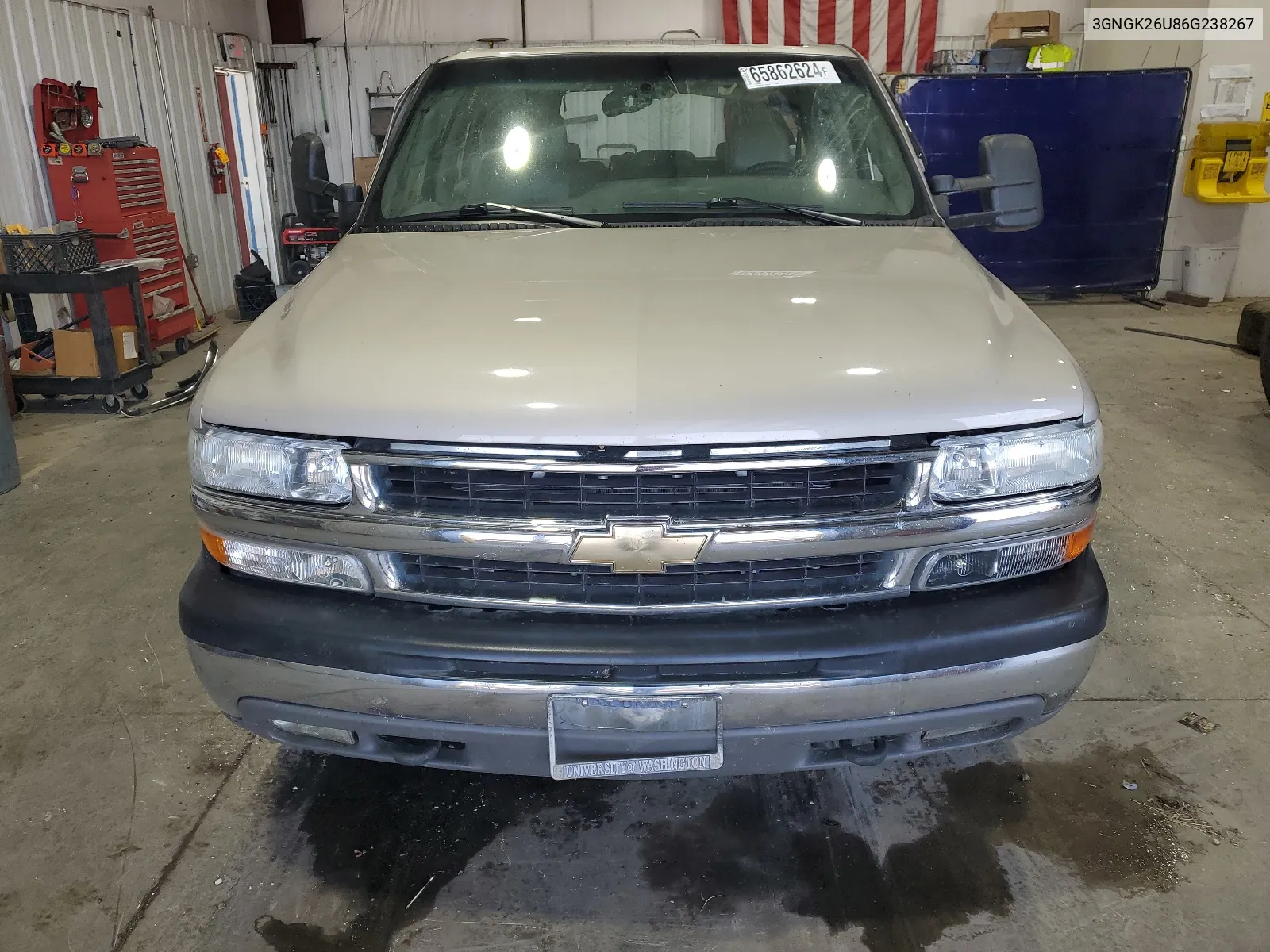 2006 Chevrolet Suburban K2500 VIN: 3GNGK26U86G238267 Lot: 65862624