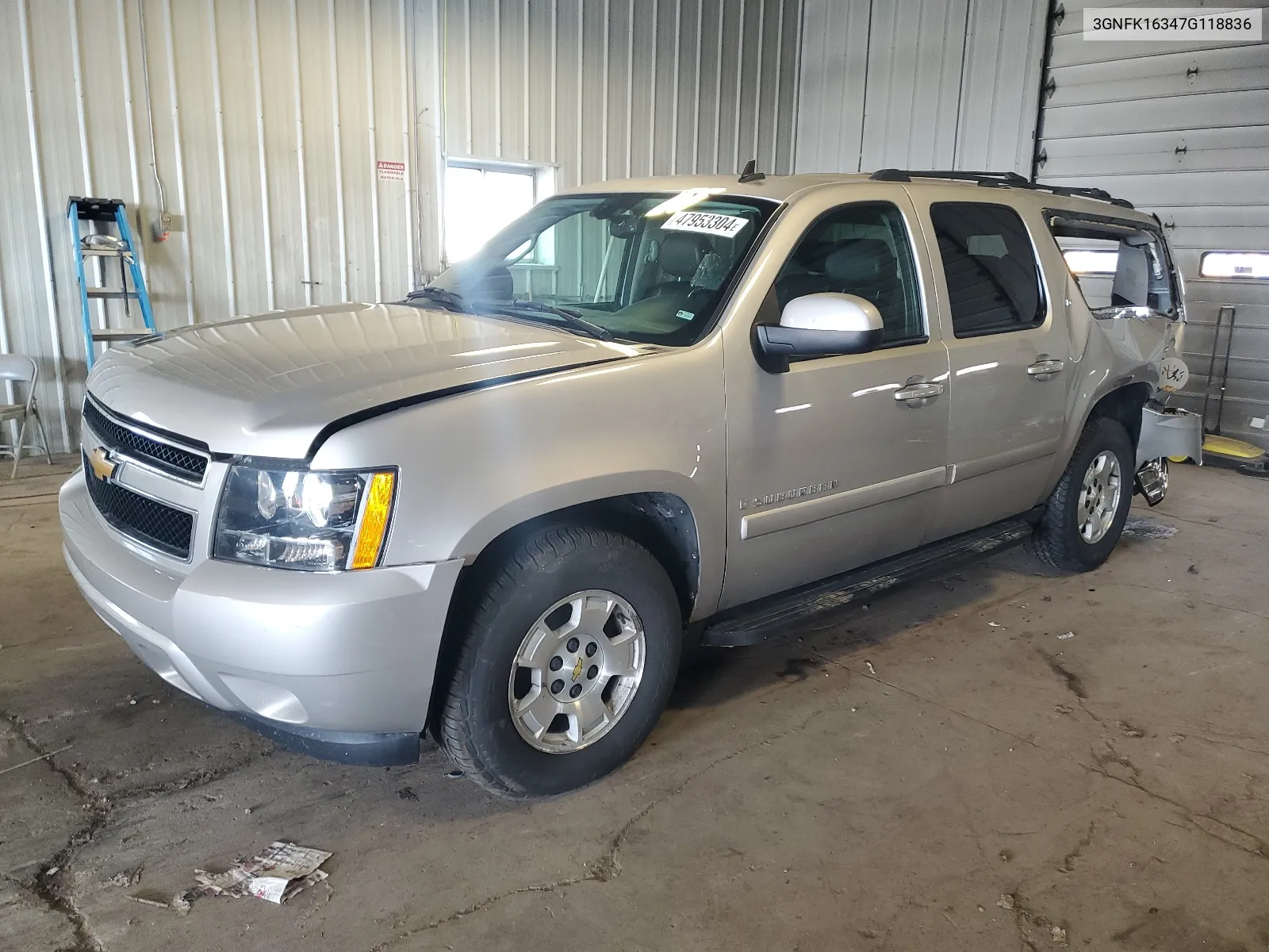 2007 Chevrolet Suburban K1500 VIN: 3GNFK16347G118836 Lot: 47953304