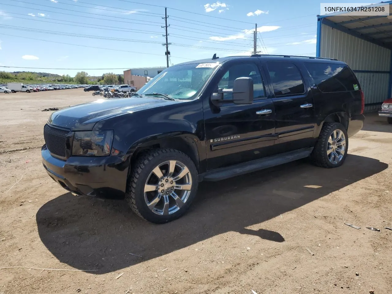 2007 Chevrolet Suburban K1500 VIN: 1GNFK16347R251208 Lot: 53876854