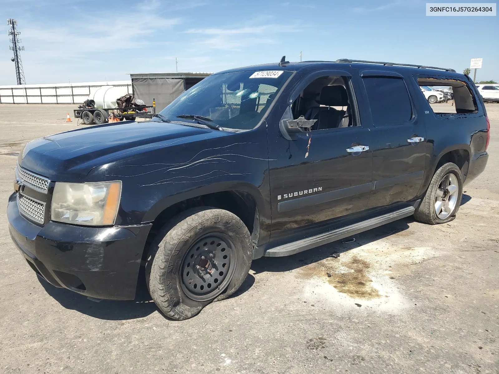 2007 Chevrolet Suburban C1500 VIN: 3GNFC16J57G264304 Lot: 57129034