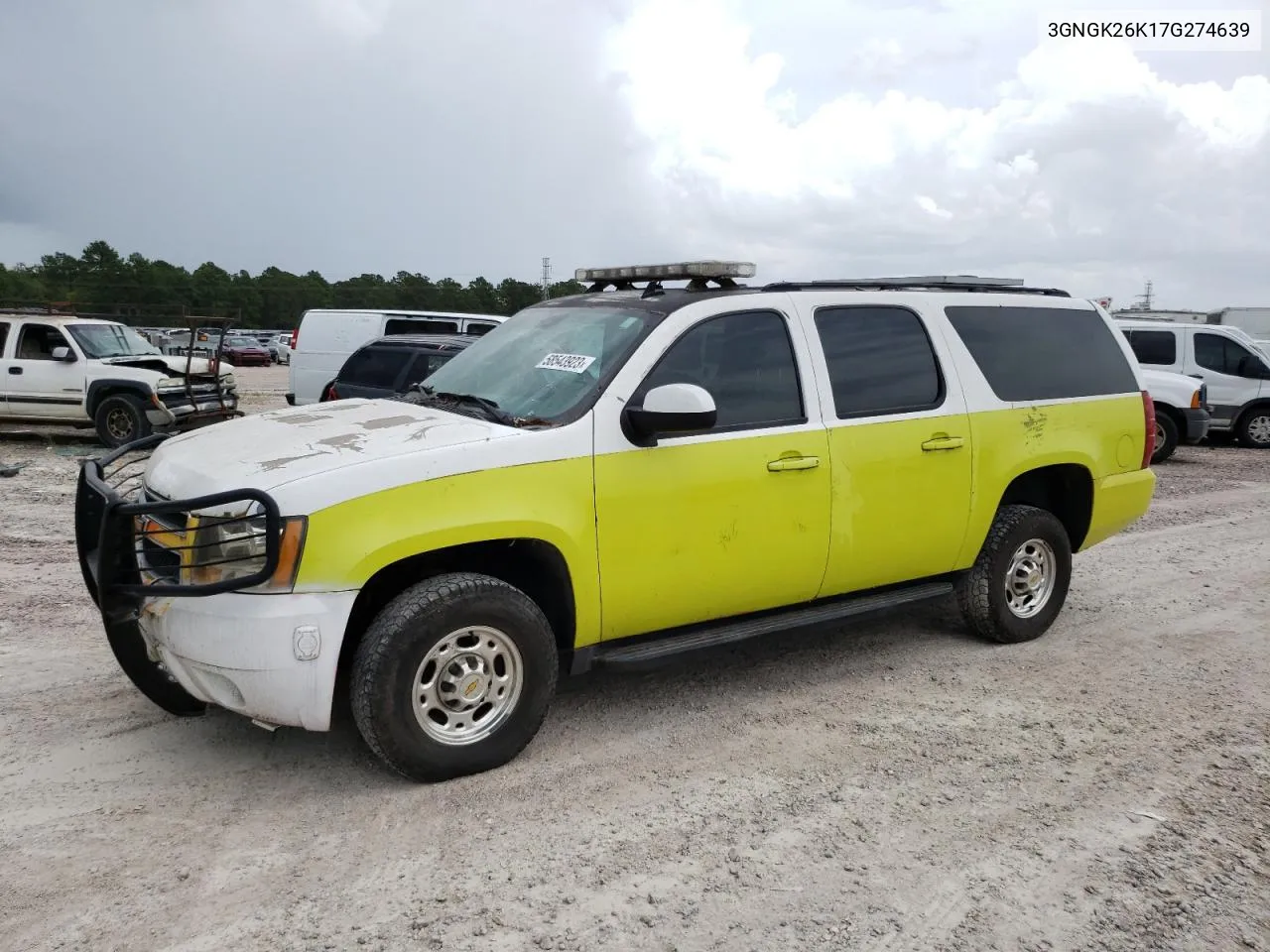 2007 Chevrolet Suburban K2500 VIN: 3GNGK26K17G274639 Lot: 58543923