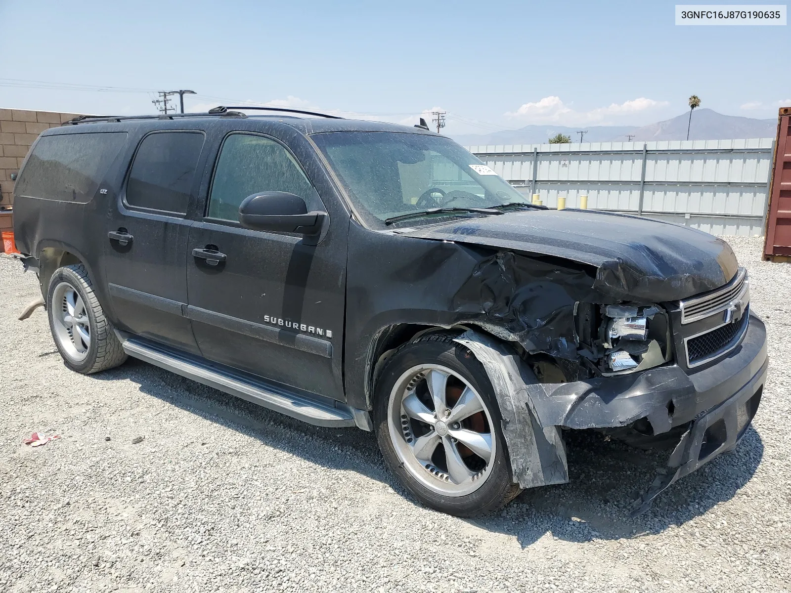 2007 Chevrolet Suburban C1500 VIN: 3GNFC16J87G190635 Lot: 64876944