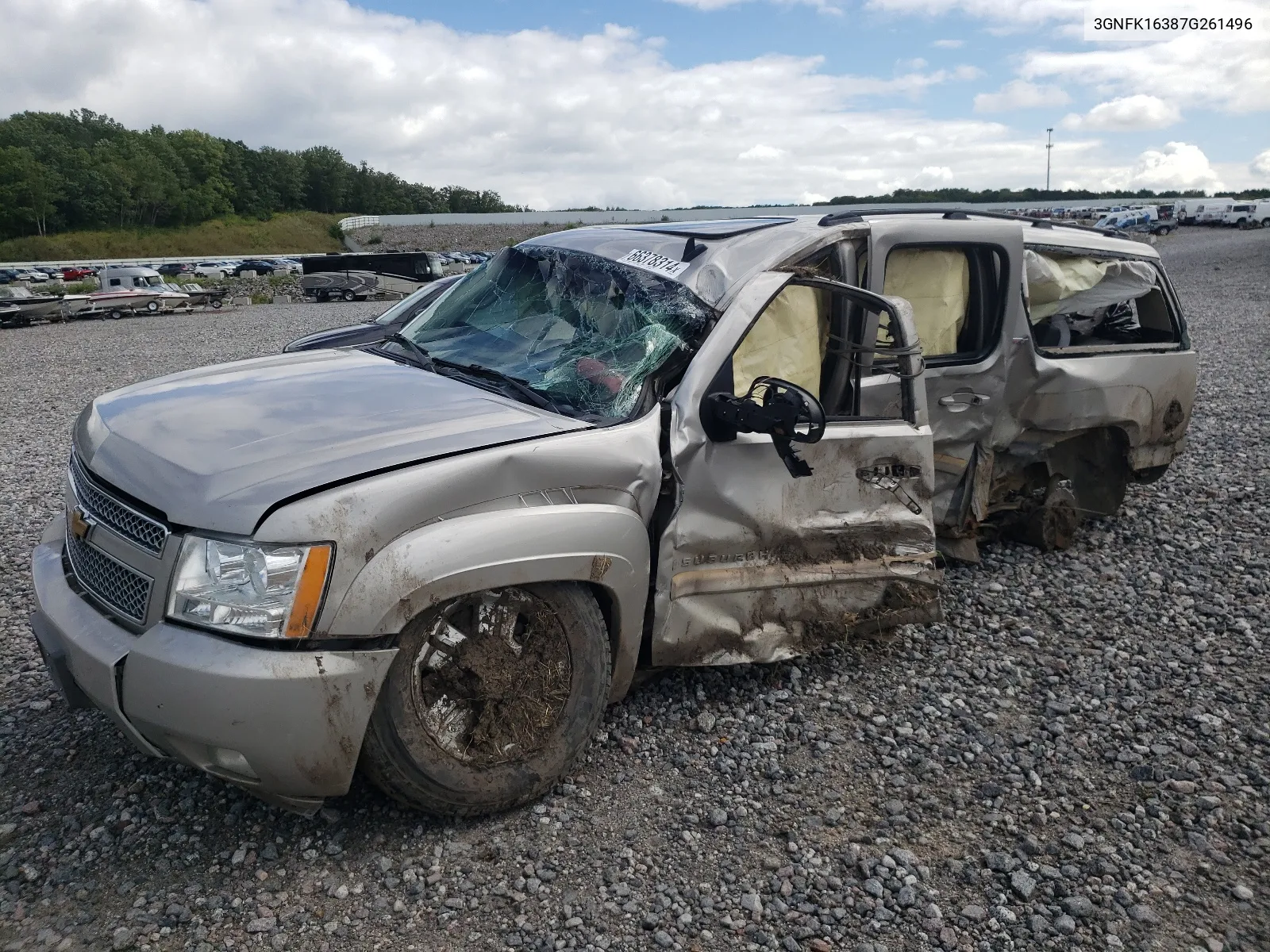 2007 Chevrolet Suburban K1500 VIN: 3GNFK16387G261496 Lot: 66378314