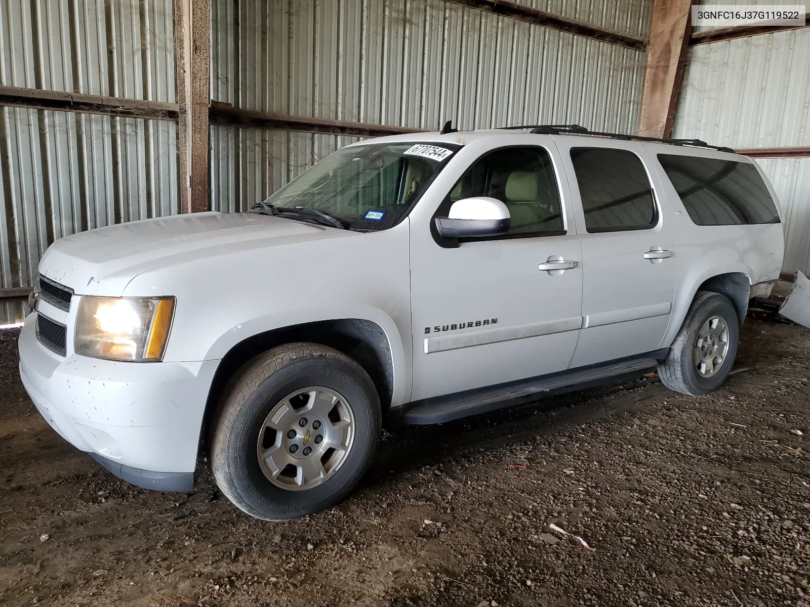 3GNFC16J37G119522 2007 Chevrolet Suburban C1500