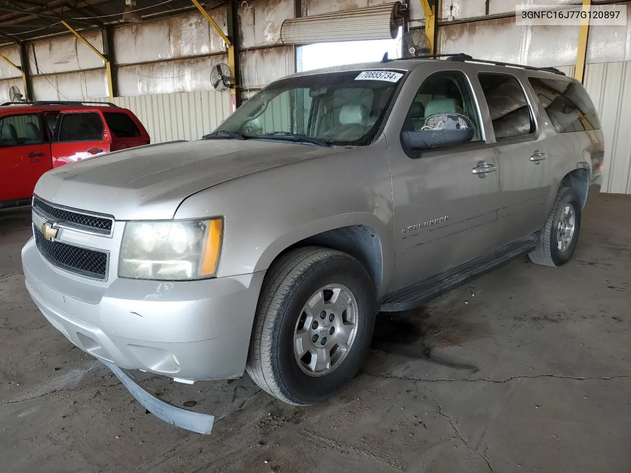 2007 Chevrolet Suburban C1500 VIN: 3GNFC16J77G120897 Lot: 70855734