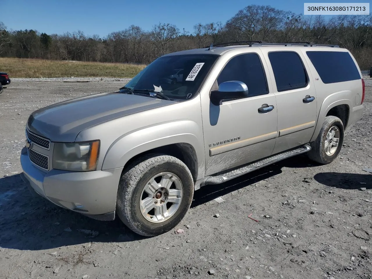 2008 Chevrolet Suburban K1500 Ls VIN: 3GNFK16308G171213 Lot: 46183524