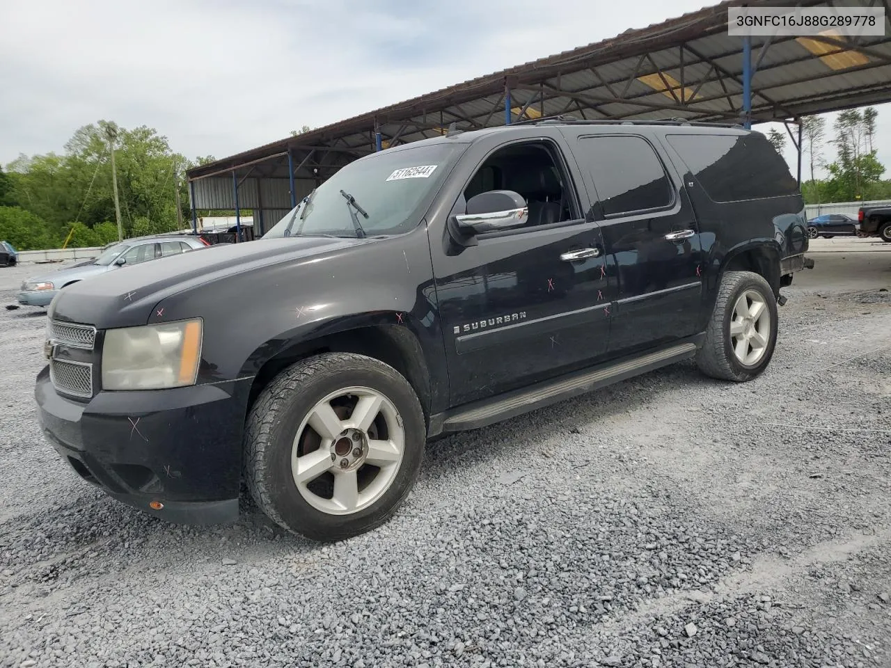 2008 Chevrolet Suburban C1500 Ls VIN: 3GNFC16J88G289778 Lot: 51162544