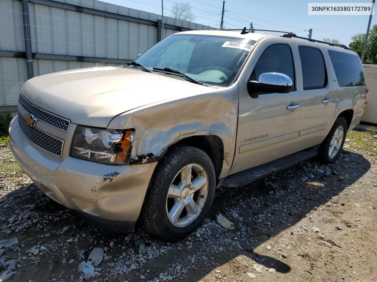 3GNFK16338G172789 2008 Chevrolet Suburban K1500 Ls