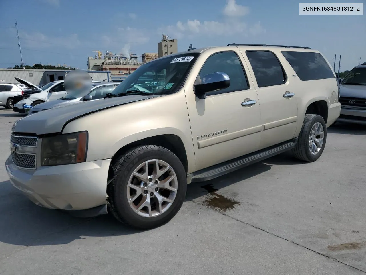 2008 Chevrolet Suburban K1500 Ls VIN: 3GNFK16348G181212 Lot: 65759894