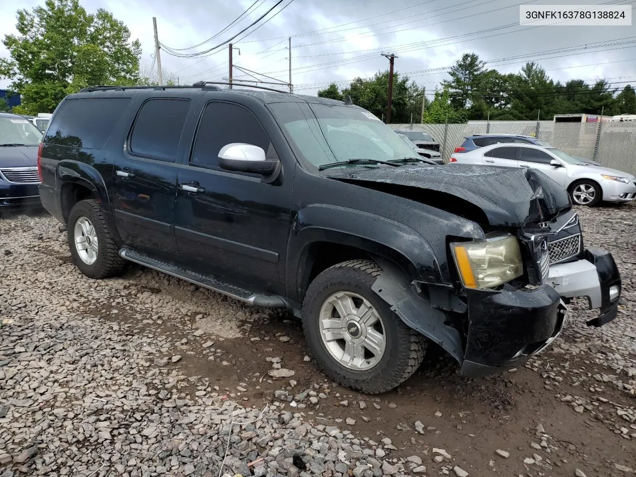 3GNFK16378G138824 2008 Chevrolet Suburban K1500 Ls