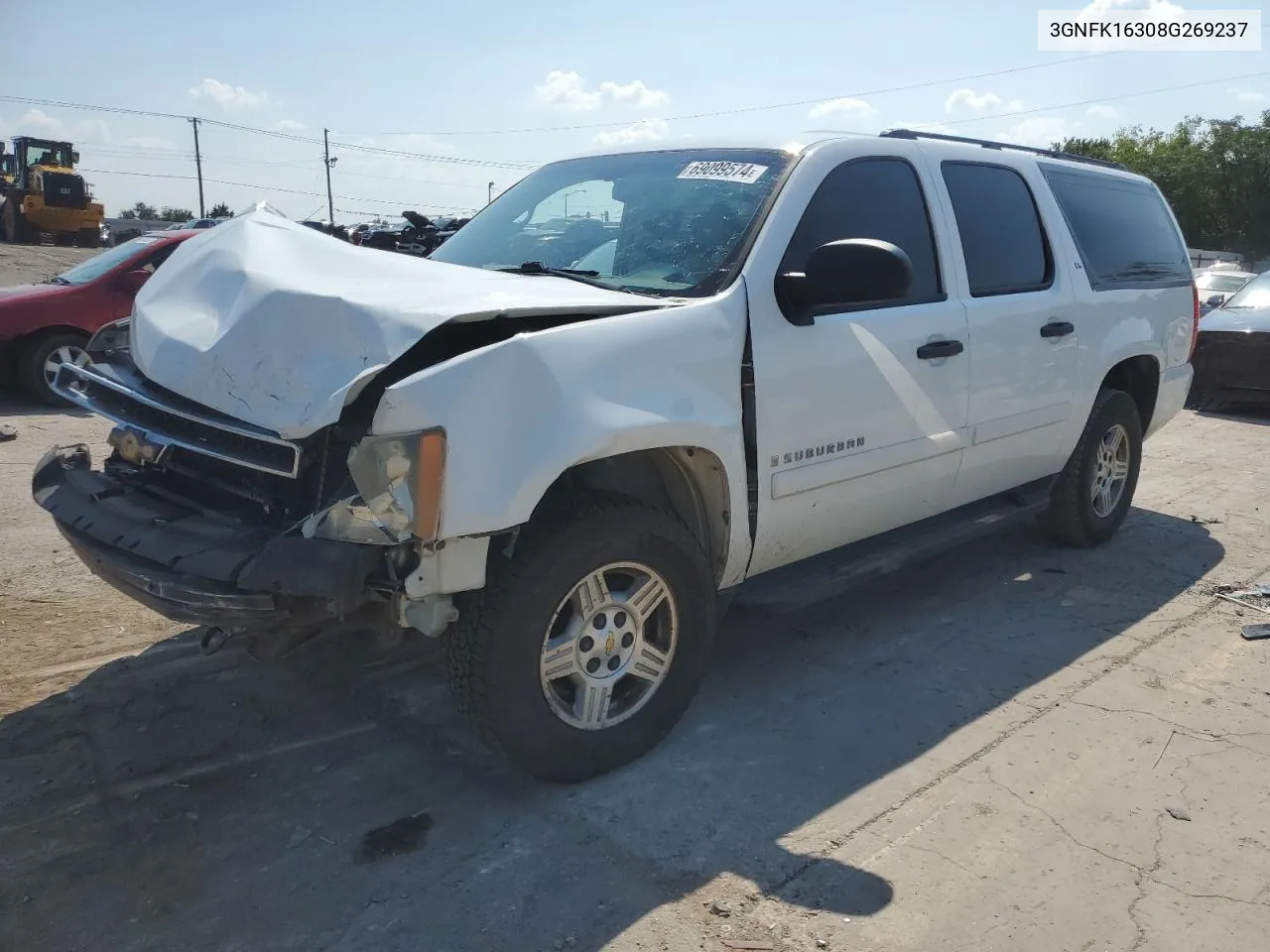 3GNFK16308G269237 2008 Chevrolet Suburban K1500 Ls