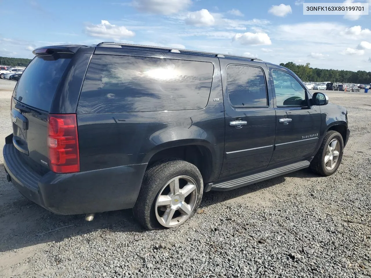 2008 Chevrolet Suburban K1500 Ls VIN: 3GNFK163X8G199701 Lot: 70491994