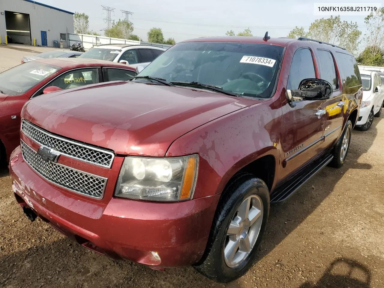 2008 Chevrolet Suburban K1500 Ls VIN: 1GNFK16358J211719 Lot: 71078334