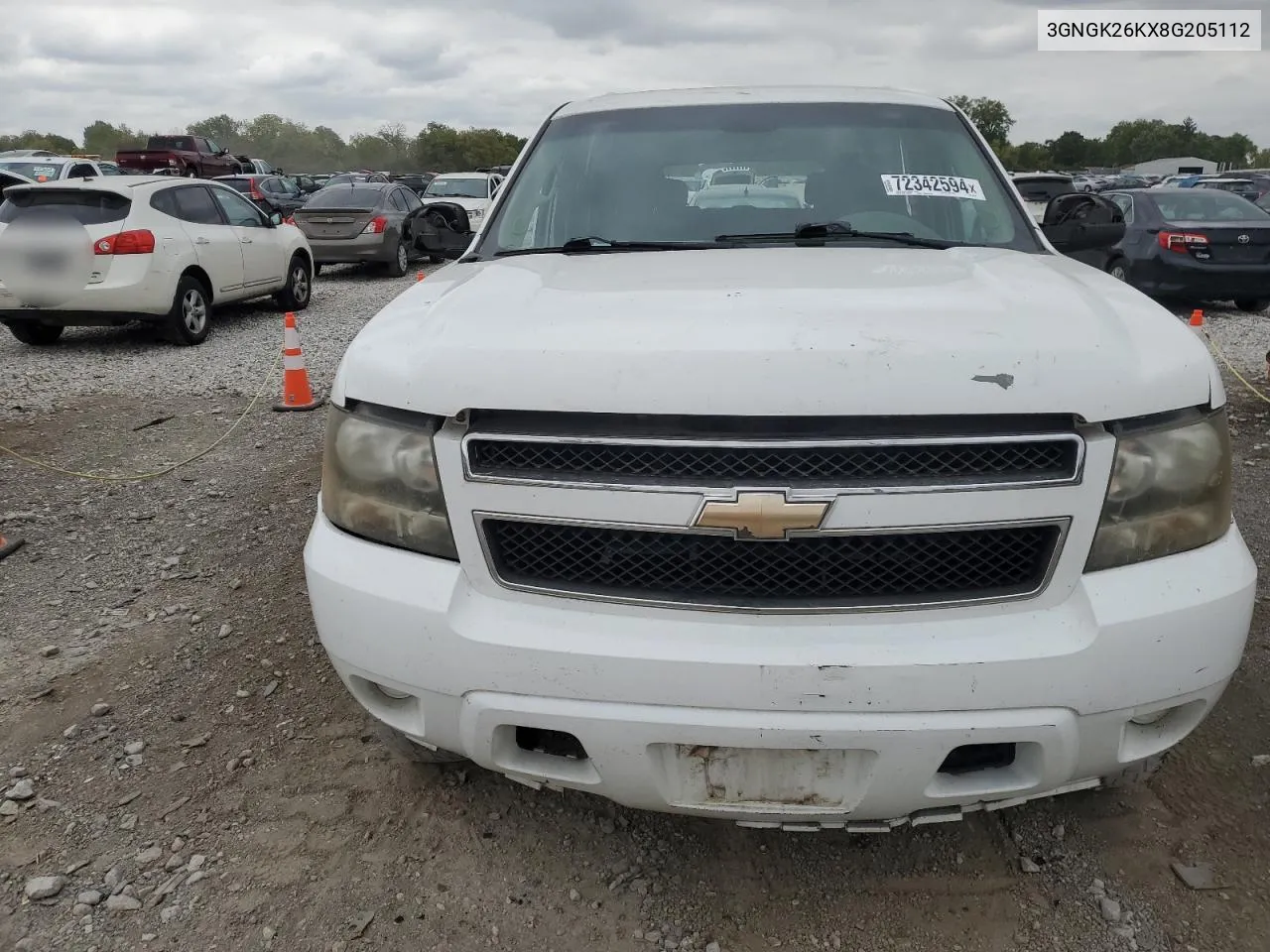 2008 Chevrolet Suburban K2500 VIN: 3GNGK26KX8G205112 Lot: 72342594