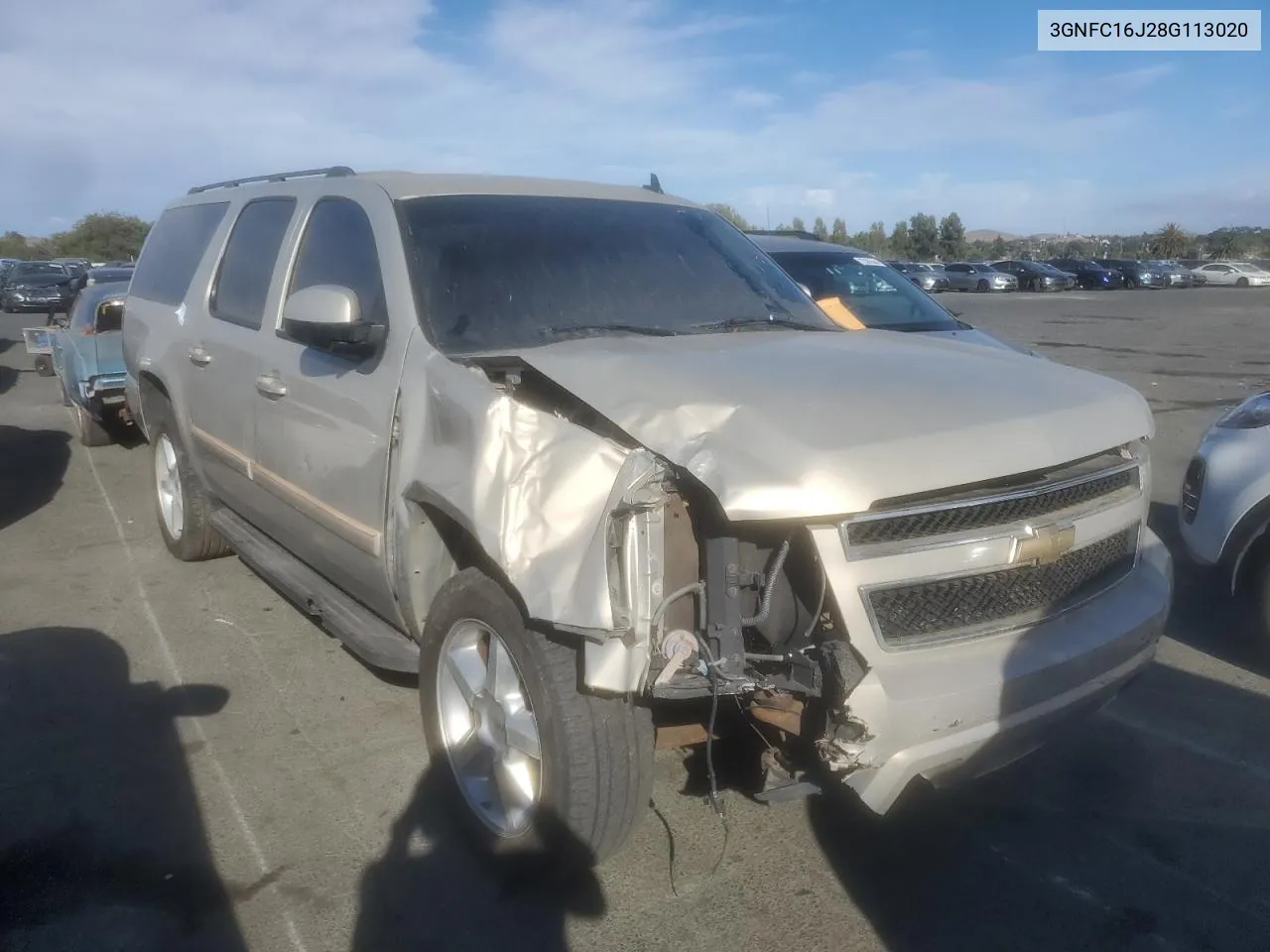 2008 Chevrolet Suburban C1500 Ls VIN: 3GNFC16J28G113020 Lot: 72404734