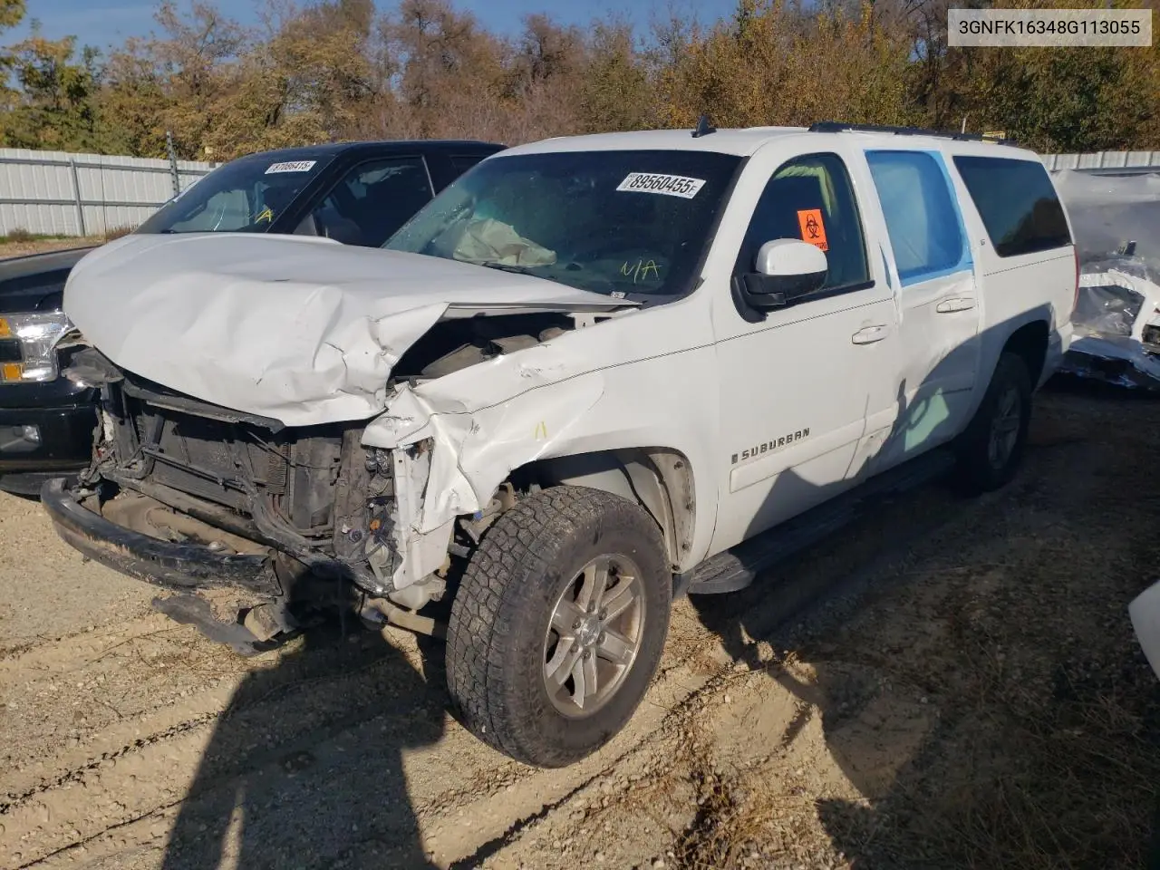3GNFK16348G113055 2008 Chevrolet Suburban K1500 Ls
