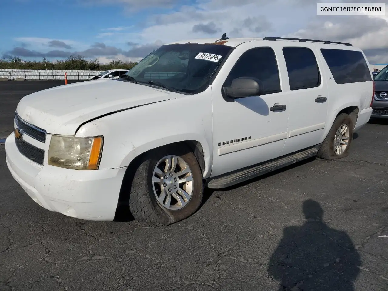 3GNFC16028G188808 2008 Chevrolet Suburban C1500 Ls