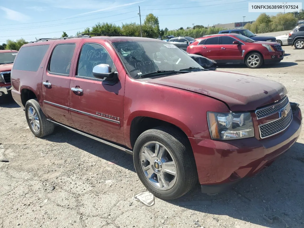 1GNFK36389R197524 2009 Chevrolet Suburban K1500 Ltz