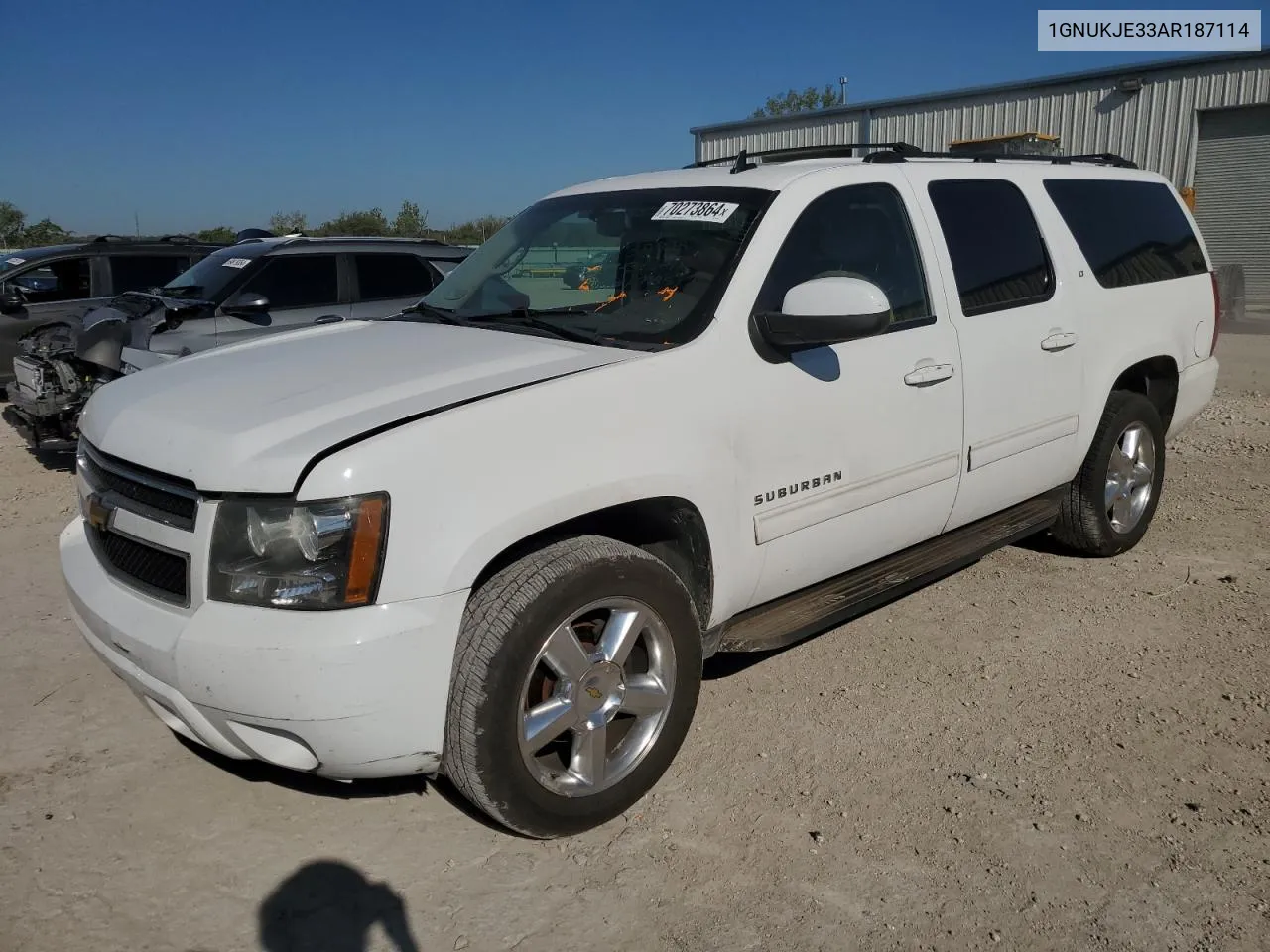 2010 Chevrolet Suburban K1500 Lt VIN: 1GNUKJE33AR187114 Lot: 70273864