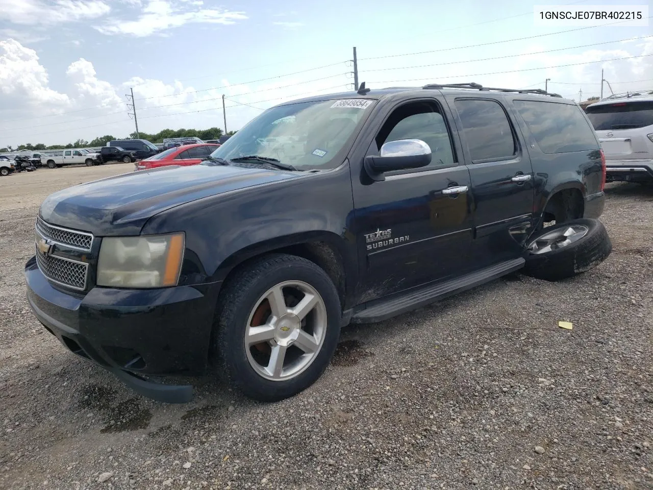 2011 Chevrolet Suburban C1500 Lt VIN: 1GNSCJE07BR402215 Lot: 58649854