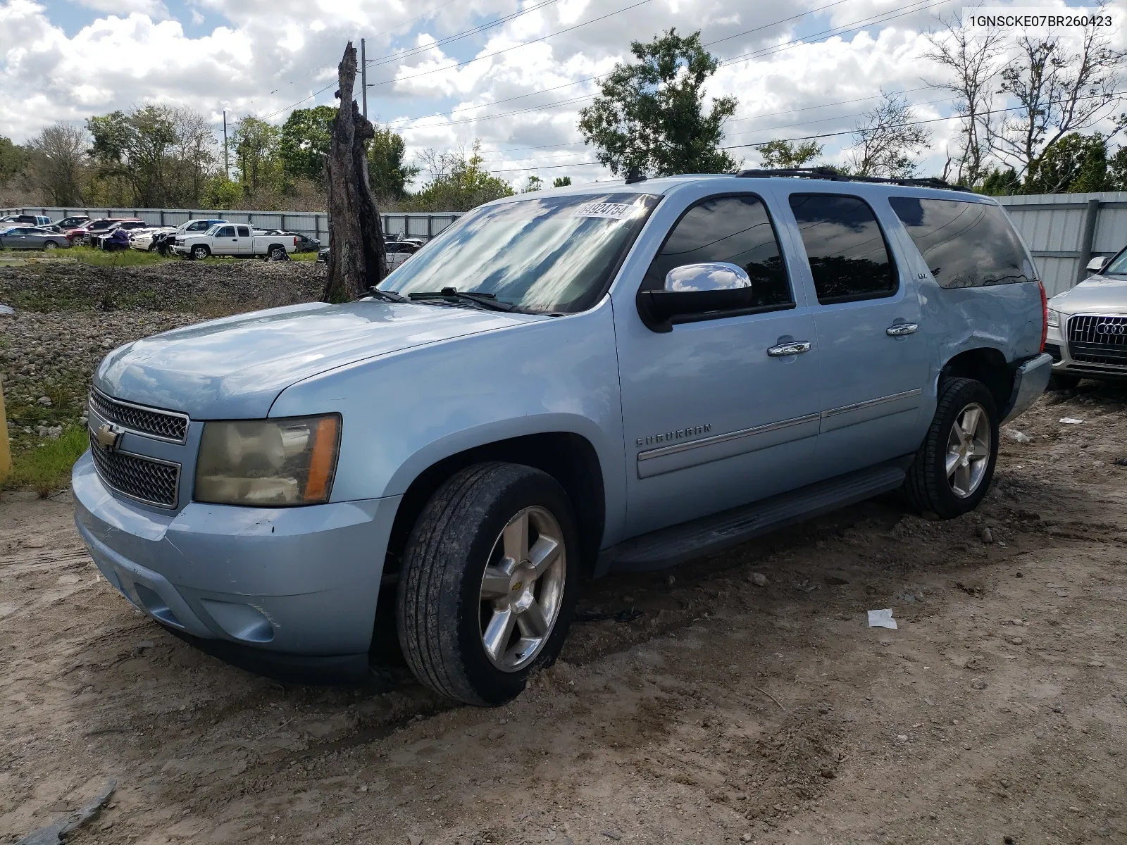 2011 Chevrolet Suburban C1500 Ltz VIN: 1GNSCKE07BR260423 Lot: 64924754