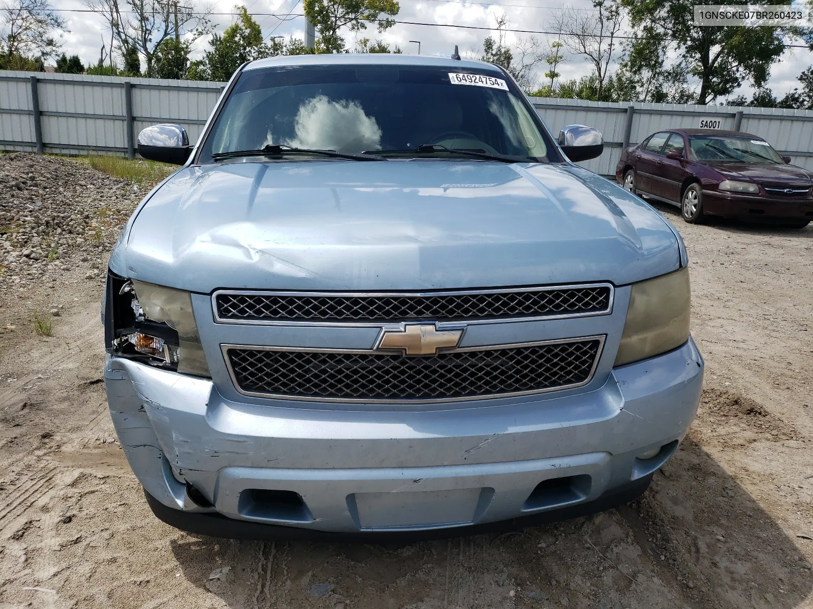 2011 Chevrolet Suburban C1500 Ltz VIN: 1GNSCKE07BR260423 Lot: 64924754