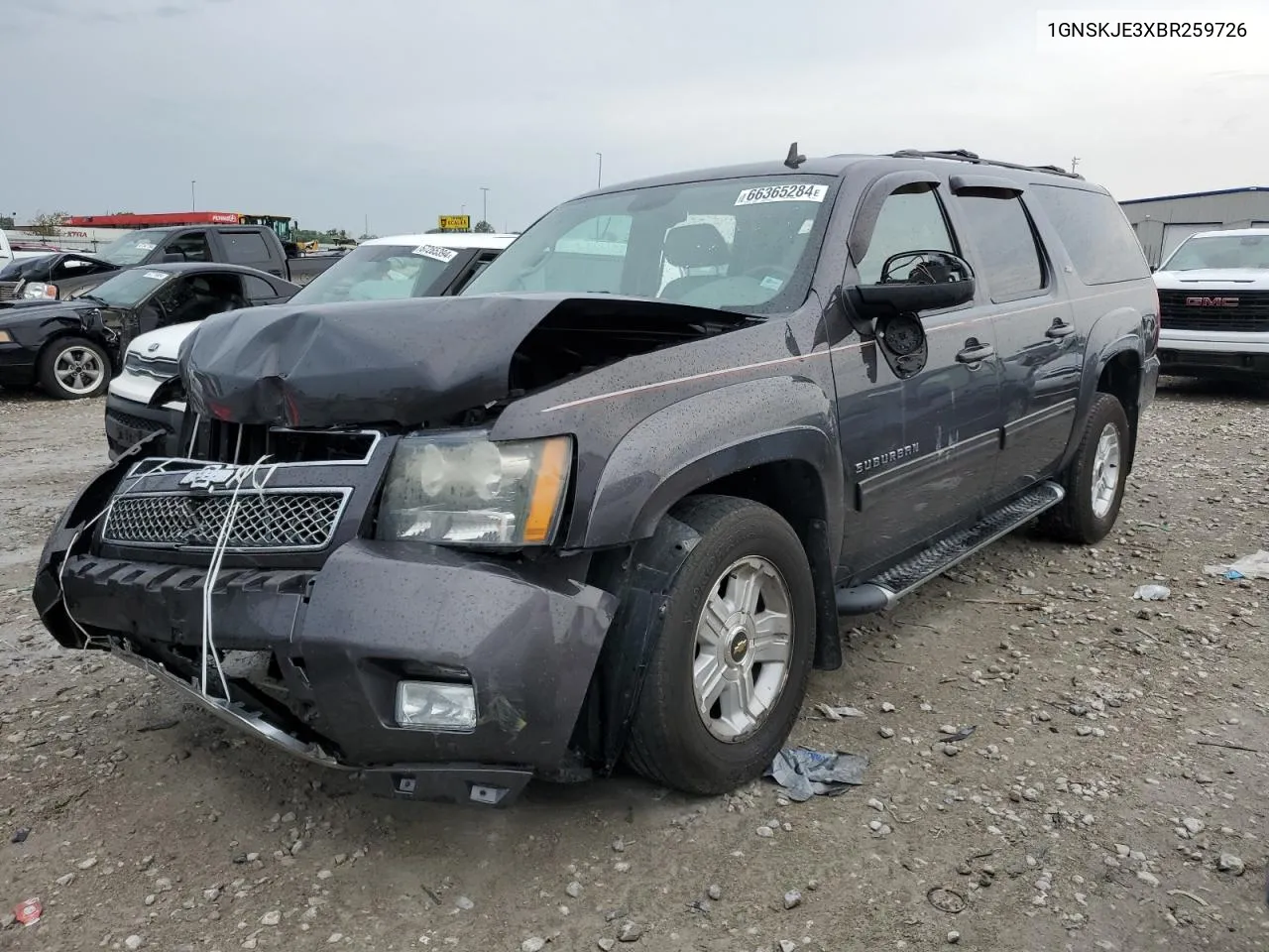 2011 Chevrolet Suburban K1500 Lt VIN: 1GNSKJE3XBR259726 Lot: 66365284