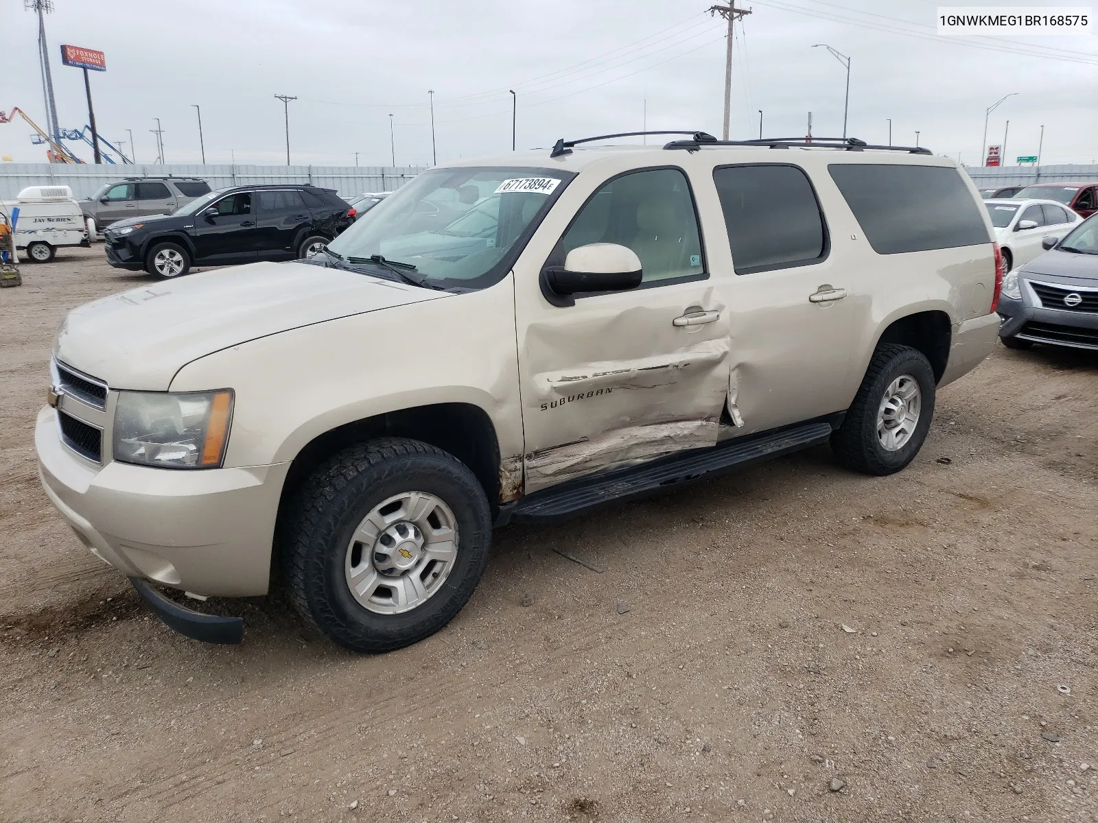 2011 Chevrolet Suburban K2500 Lt VIN: 1GNWKMEG1BR168575 Lot: 67173894