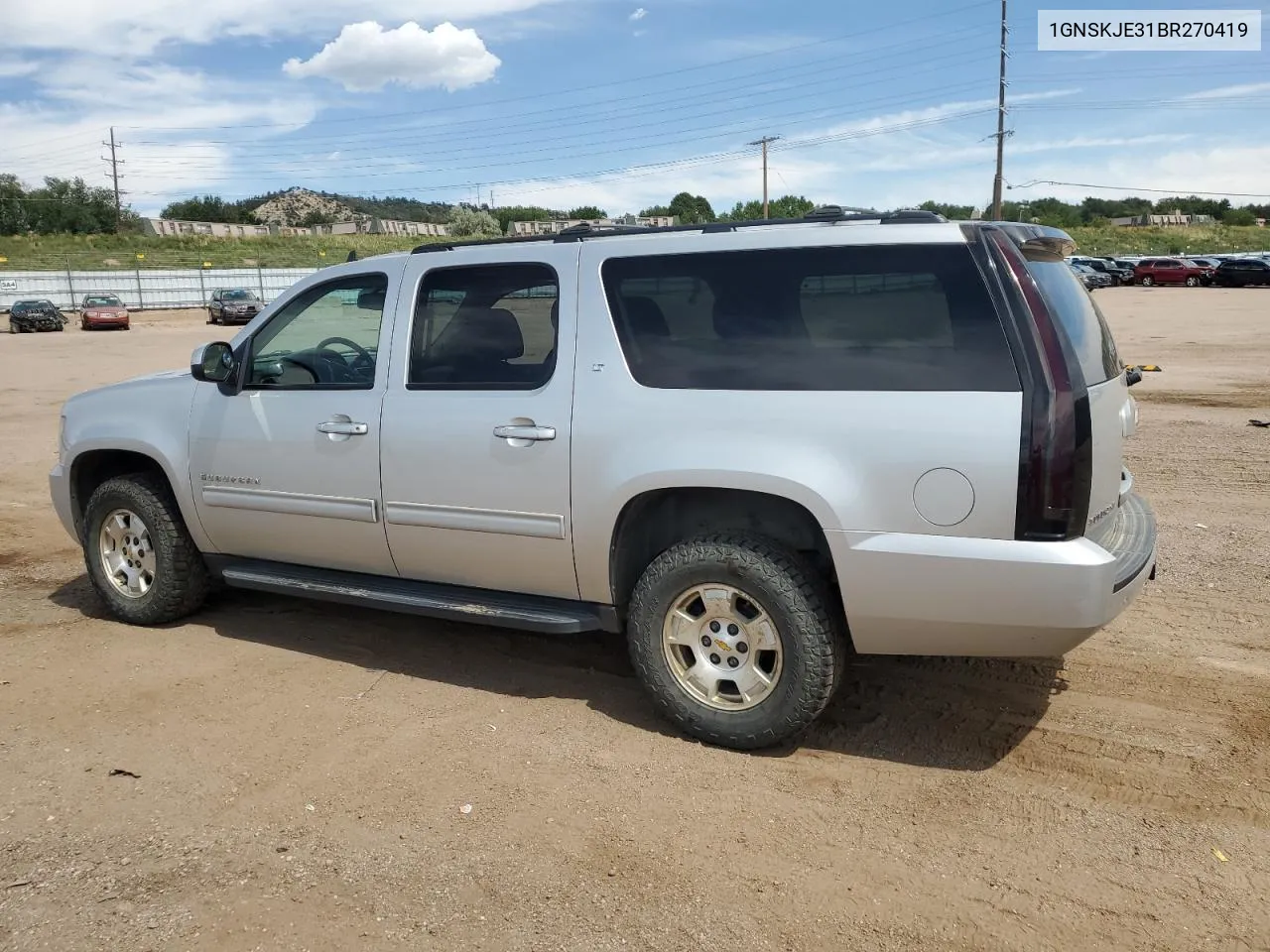 2011 Chevrolet Suburban K1500 Lt VIN: 1GNSKJE31BR270419 Lot: 69434114