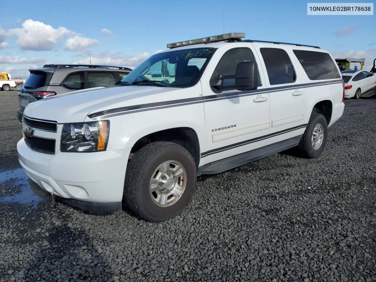 1GNWKLEG2BR178638 2011 Chevrolet Suburban K2500 Ls