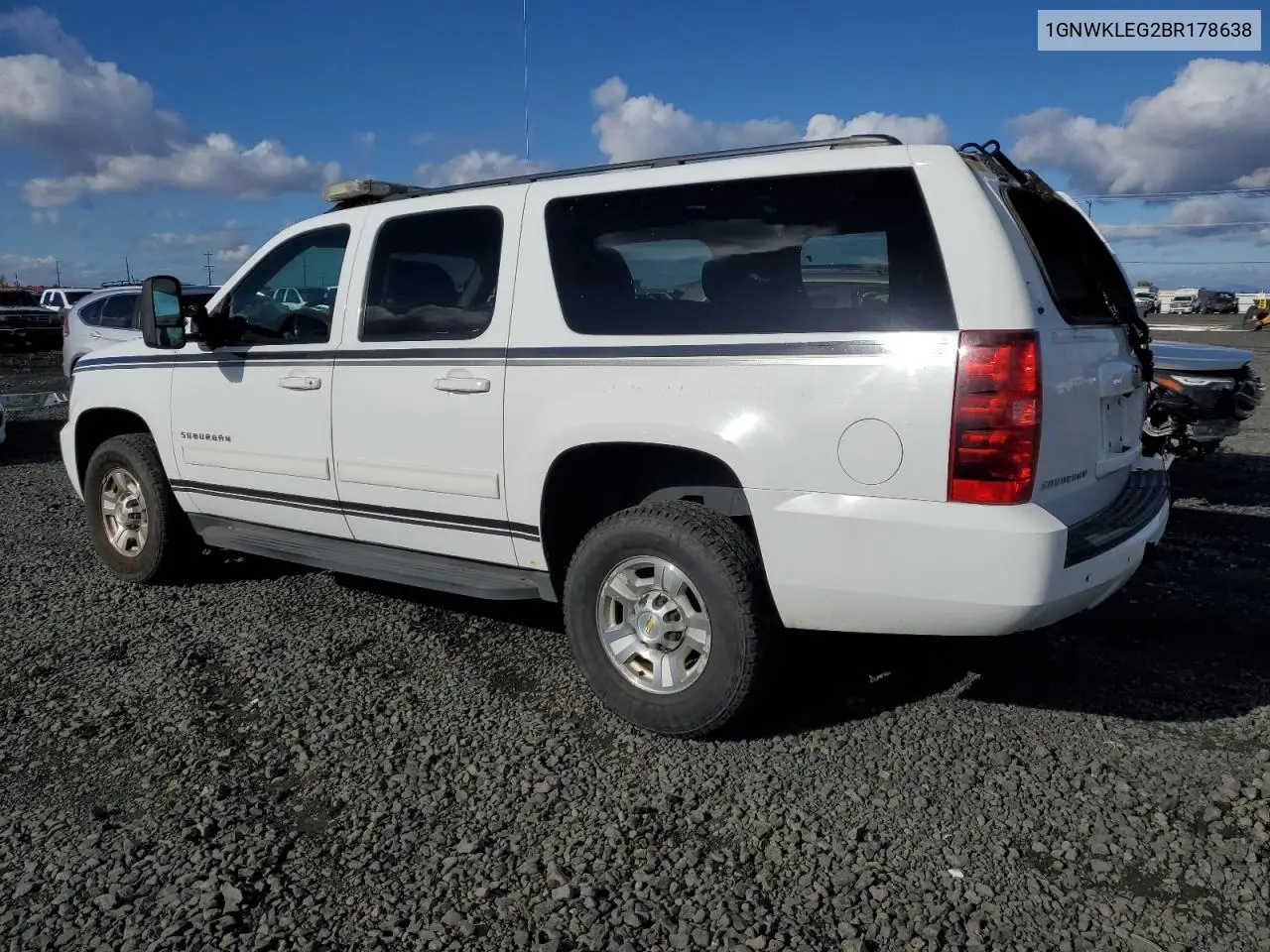 1GNWKLEG2BR178638 2011 Chevrolet Suburban K2500 Ls
