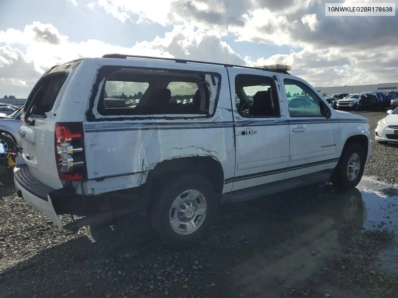 1GNWKLEG2BR178638 2011 Chevrolet Suburban K2500 Ls