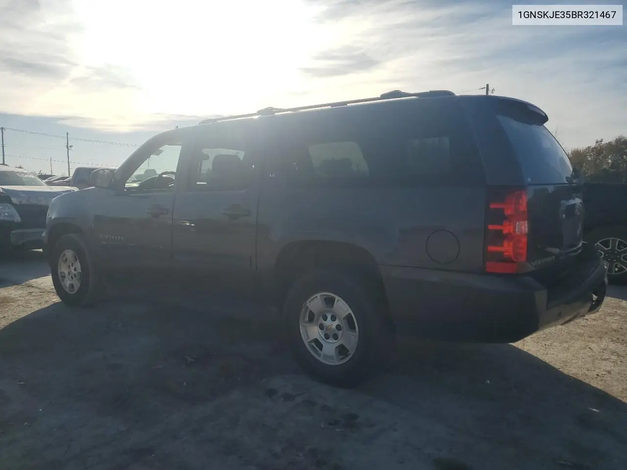 1GNSKJE35BR321467 2011 Chevrolet Suburban K1500 Lt