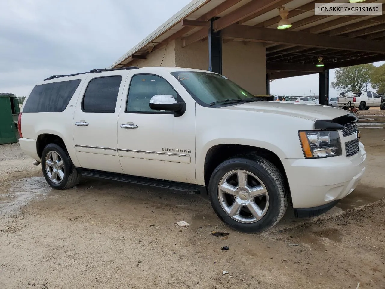 2012 Chevrolet Suburban K1500 Ltz VIN: 1GNSKKE7XCR191650 Lot: 49338294