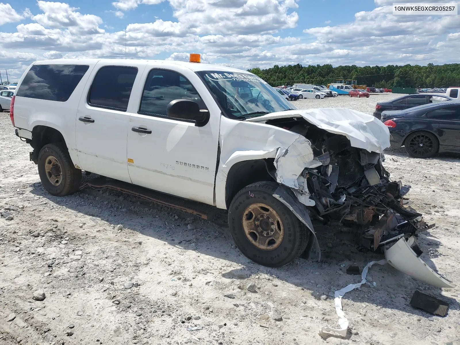 2012 Chevrolet Suburban K2500 VIN: 1GNWK5EGXCR205257 Lot: 62705354