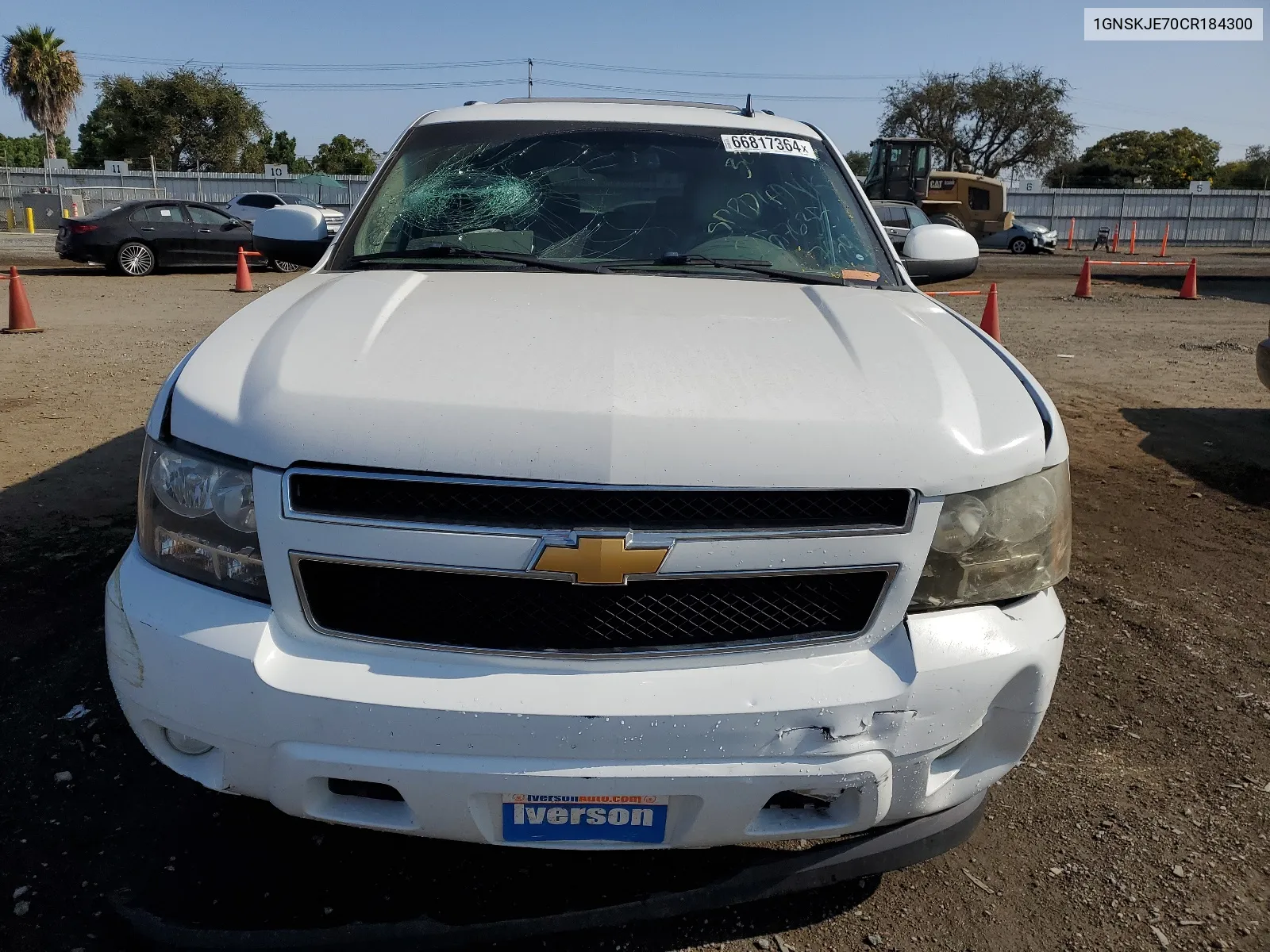 2012 Chevrolet Suburban K1500 Lt VIN: 1GNSKJE70CR184300 Lot: 66817364