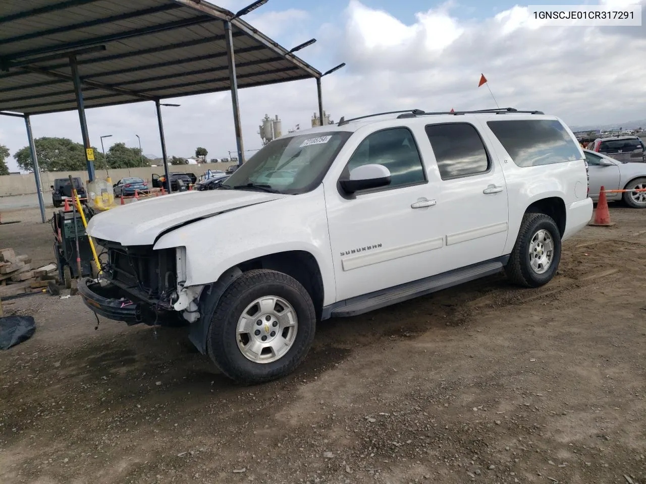 2012 Chevrolet Suburban C1500 Lt VIN: 1GNSCJE01CR317291 Lot: 72185754