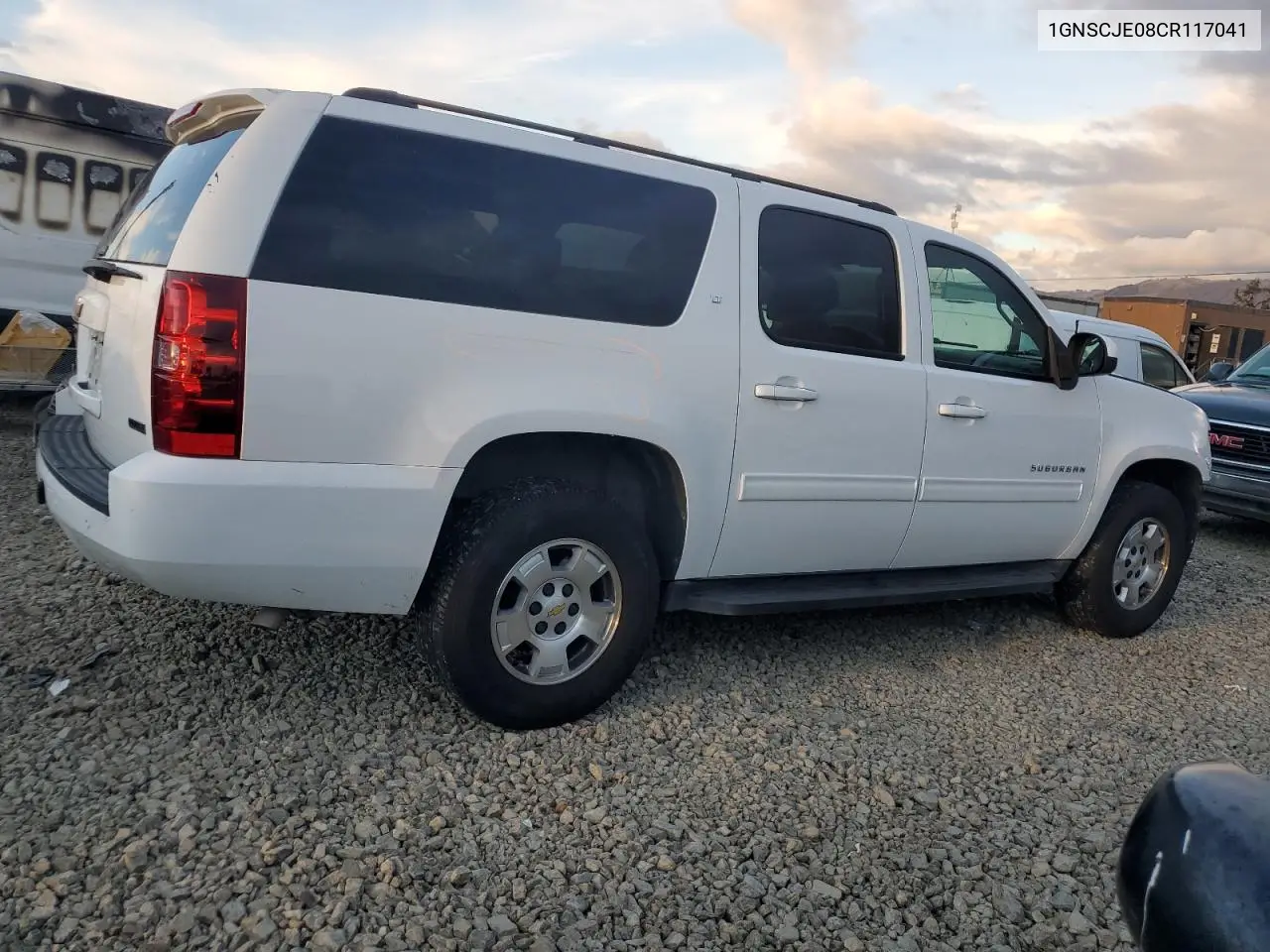 1GNSCJE08CR117041 2012 Chevrolet Suburban C1500 Lt