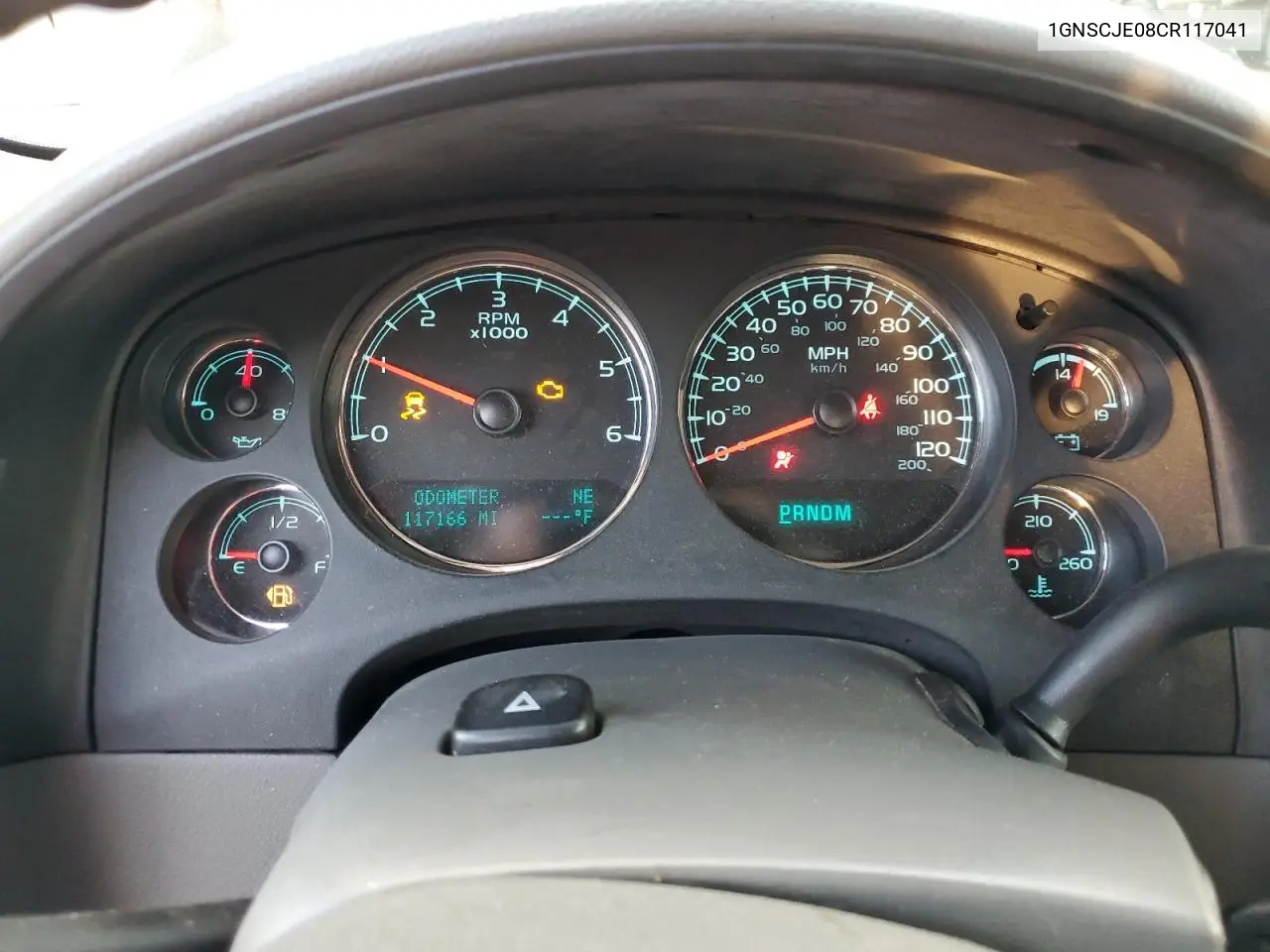 1GNSCJE08CR117041 2012 Chevrolet Suburban C1500 Lt